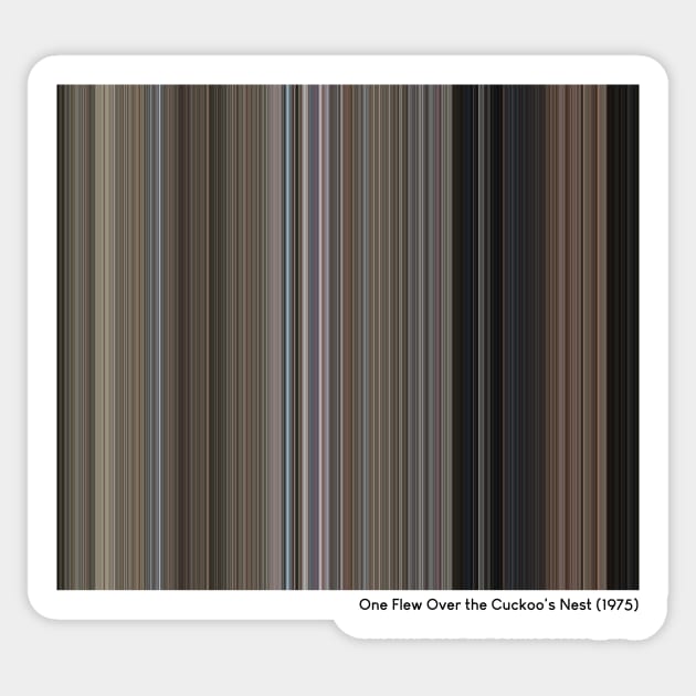 One Flew Over the Cuckoo's Nest (1975) - Every Frame of the Movie Sticker by ColorofCinema